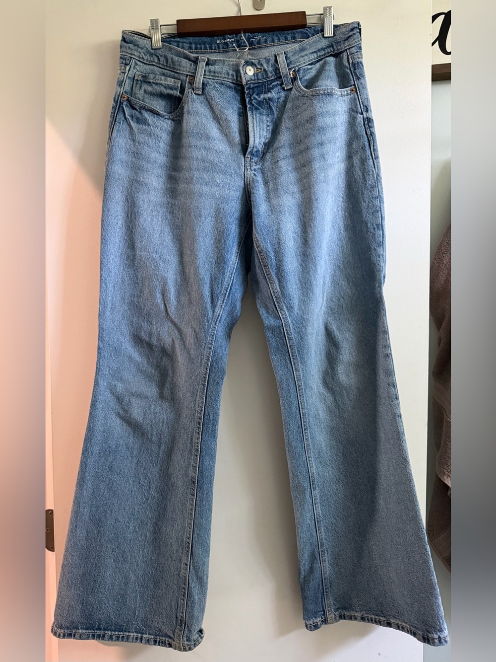 Old Navy Light Blue Wide-Leg Jeans